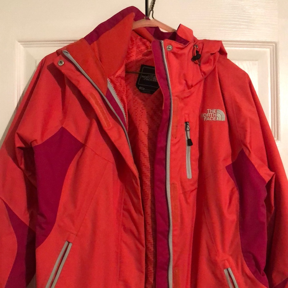 The North Face Women's Vibrant Orange and Pink Jacket